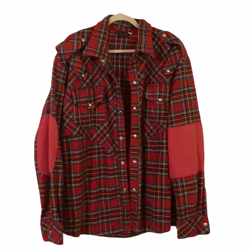 🍬3/$25 Red heavy flannel jacket